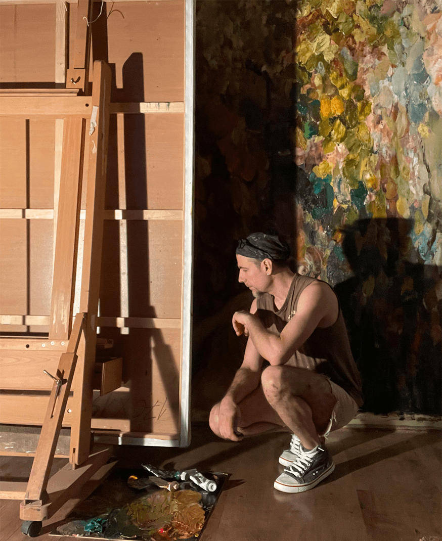 Dan Voinea in the studio